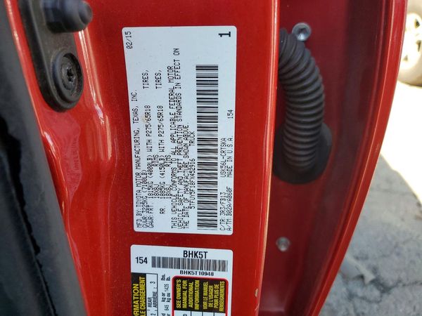 2015 TOYOTA TUNDRA SR5 Grade