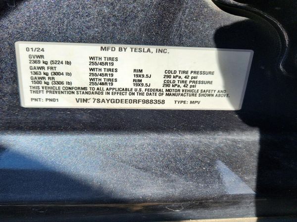 2024 TESLA MODEL Y