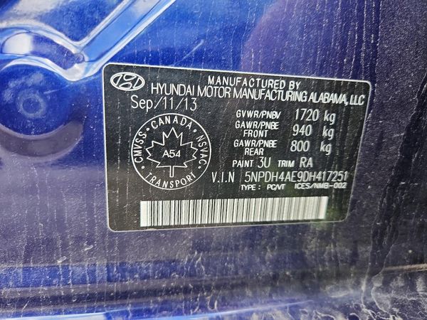 2013 HYUNDAI ELANTRA