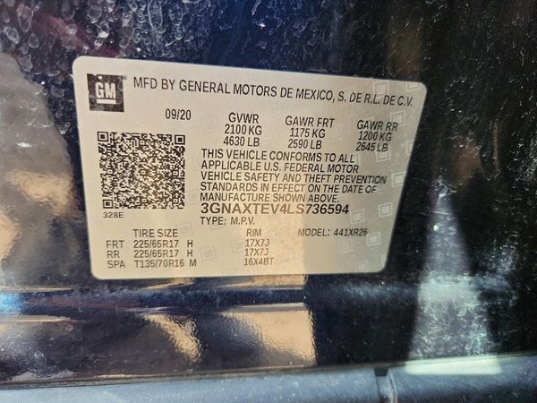 2020 CHEVROLET EQUINOX LT (2FL)