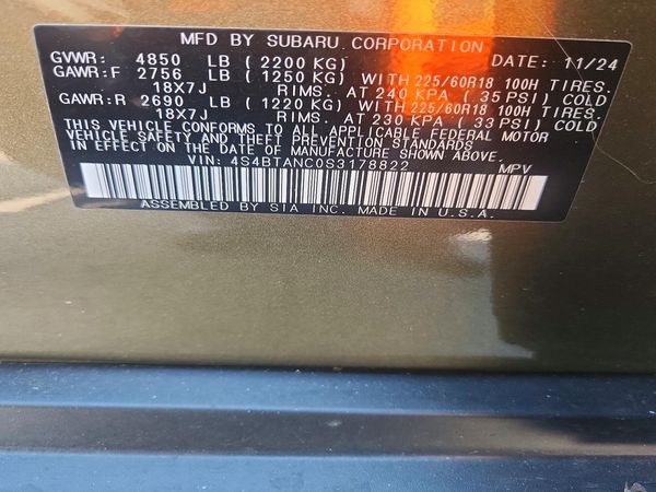 2025 SUBARU OUTBACK Limited