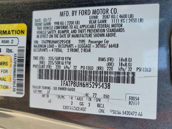 2017 FORD MUSTANG I4 Convertible