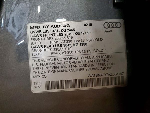 2019 AUDI Q5 quattro Premium Plus