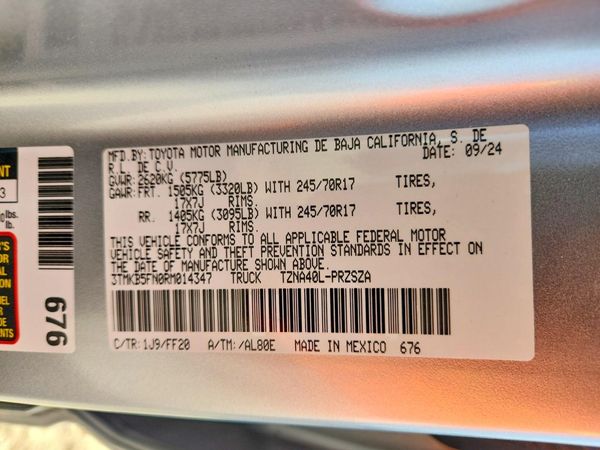 2024 TOYOTA TACOMA — VINS