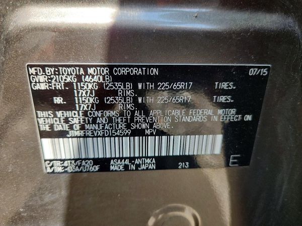 2015 TOYOTA RAV4