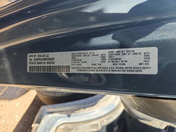 2021 RAM PROMASTER 3500 — VINS