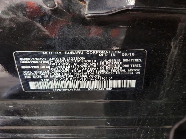 2019 SUBARU FORESTER Ltd Base+ES+SMART