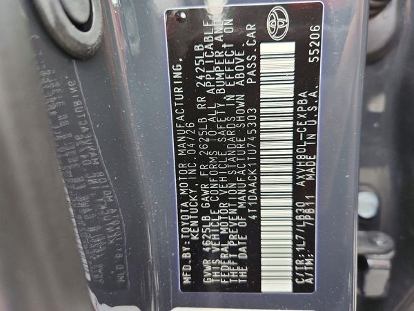2026 TOYOTA CAMRY