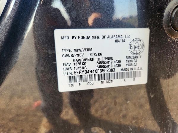 2015 ACURA MDX SH-AWD Tech