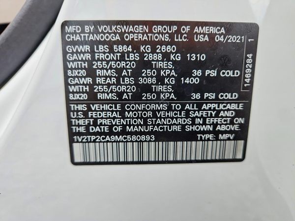 2021 VOLKSWAGEN ATLAS