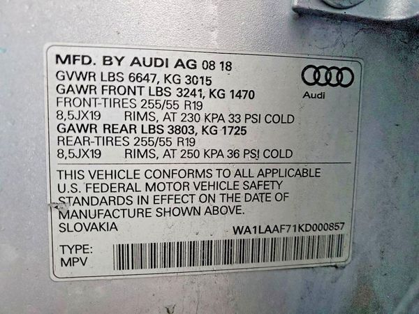 2019 AUDI Q7