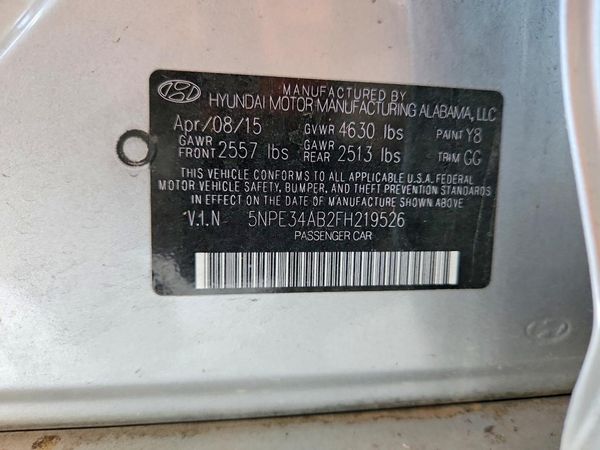 2015 HYUNDAI SONATA