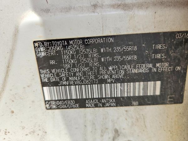 2016 TOYOTA RAV4 SE (S Grade)