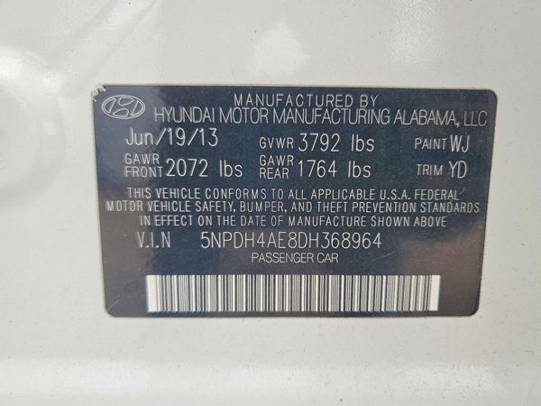 2013 HYUNDAI ELANTRA