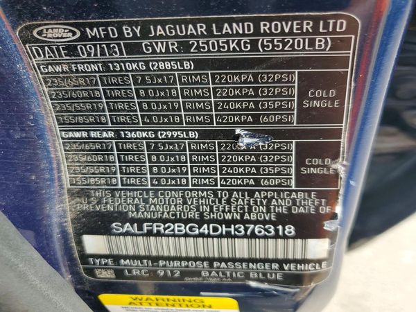 2013 LAND ROVER LR2 HSE — VINS
