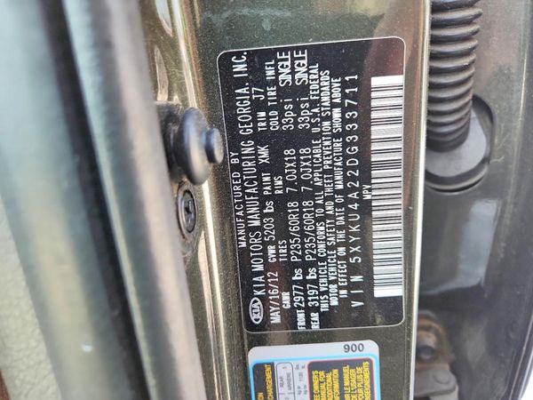2013 KIA SORENTO