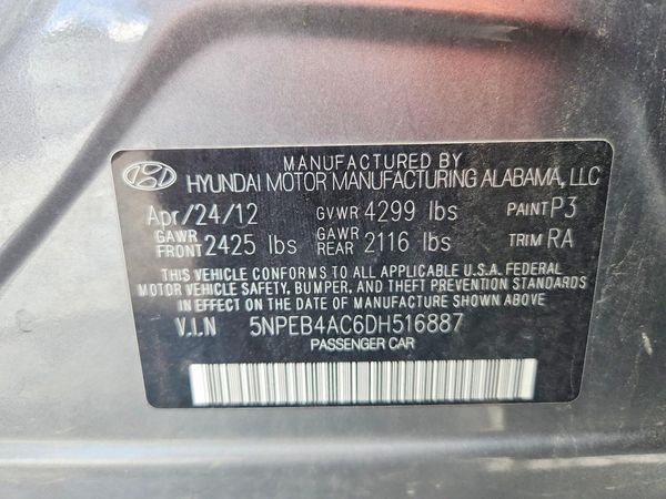 2013 HYUNDAI SONATA GLS/ GLS Popular