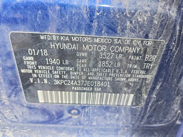 2018 HYUNDAI ACCENT SE and SEL