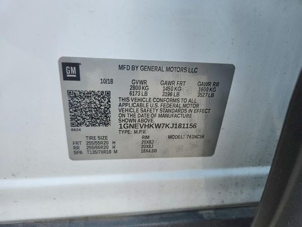 2019 CHEVROLET TRAVERSE LT