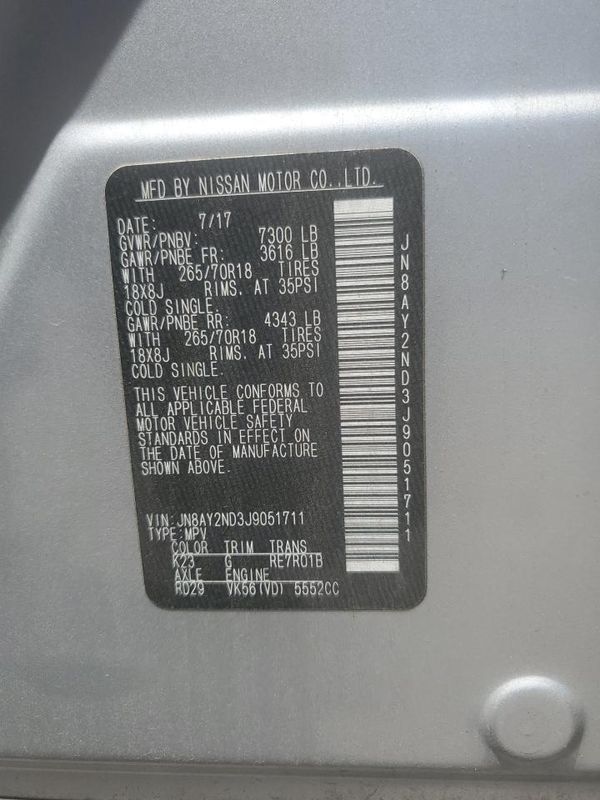2018 NISSAN ARMADA