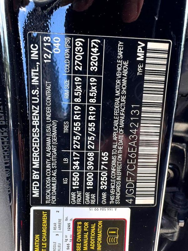 2014 MERCEDES-BENZ GL GL450 4MATIC