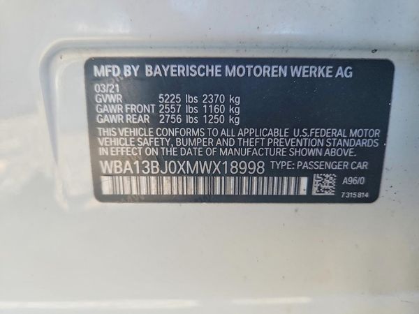 2021 BMW 530