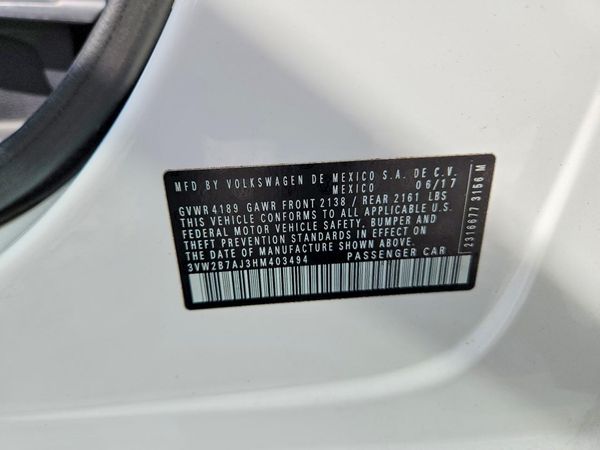 2017 VOLKSWAGEN JETTA S