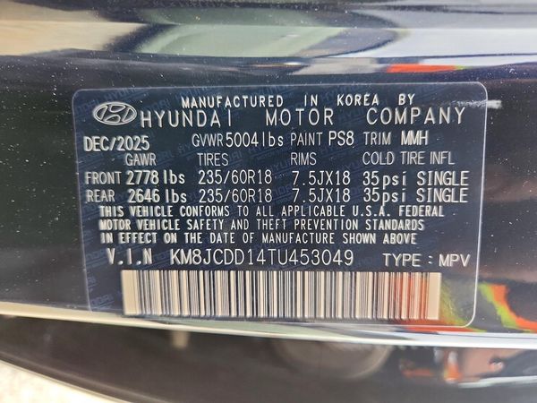 2026 HYUNDAI TUCSON SEL Convenience