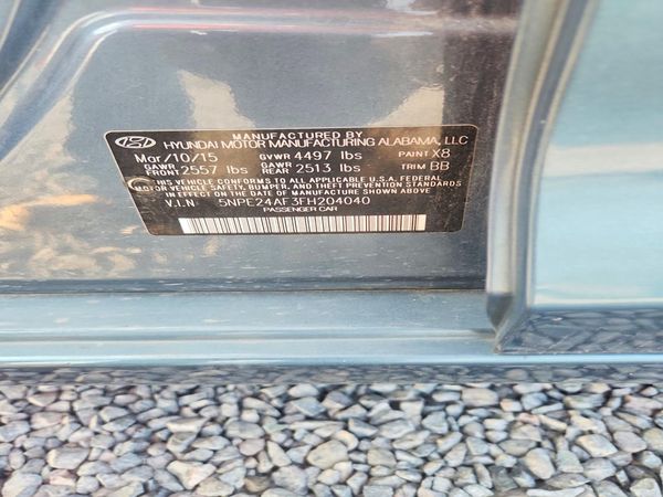 2015 HYUNDAI SONATA SE, ECO