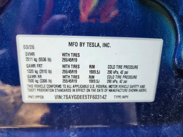 2026 TESLA MODEL Y