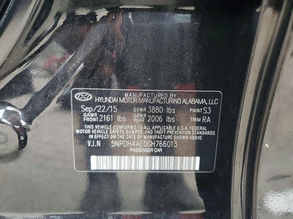 2016 HYUNDAI ELANTRA