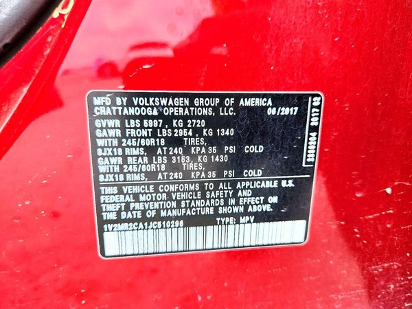 2018 VOLKSWAGEN ATLAS 4Motion SEL
