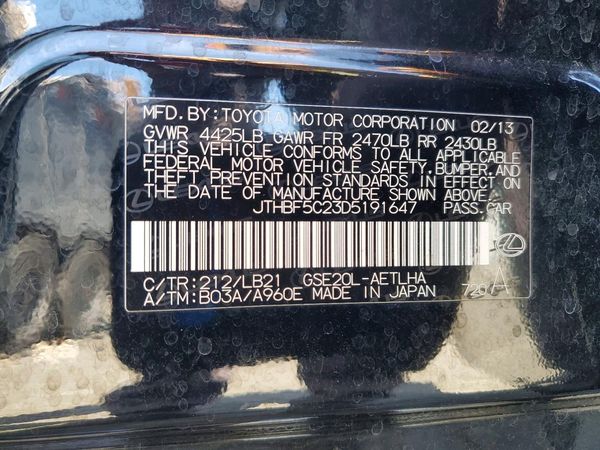 2013 LEXUS IS 250