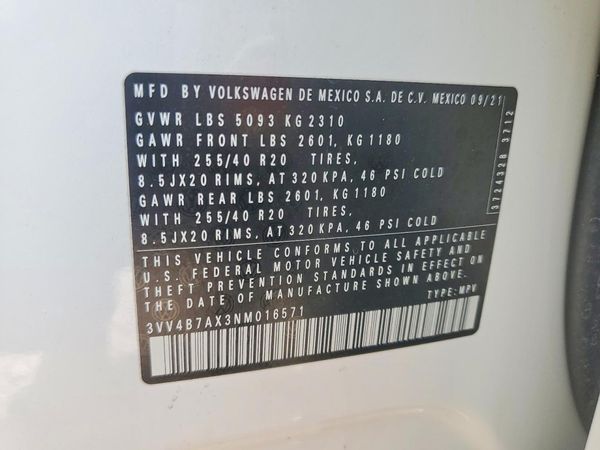 2022 VOLKSWAGEN TIGUAN