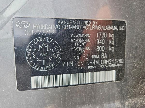 2013 HYUNDAI ELANTRA