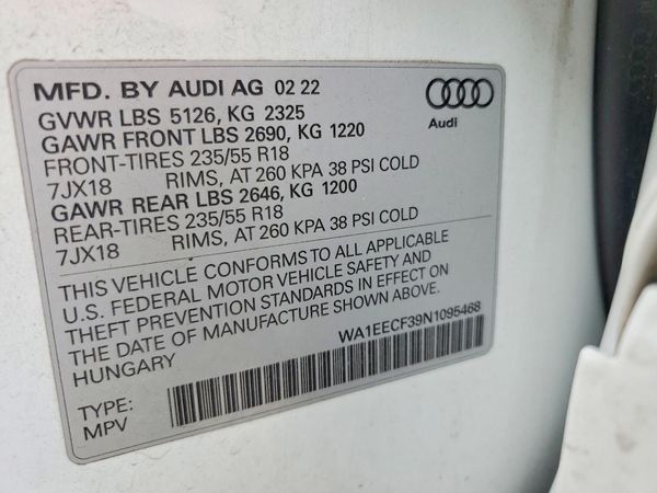 2022 AUDI Q3
