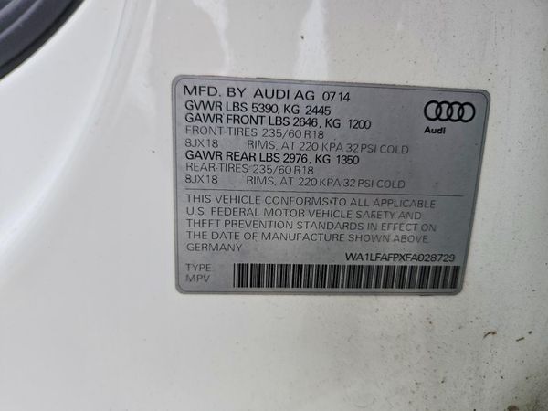 2015 AUDI Q5