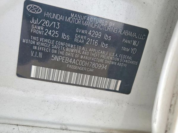 2013 HYUNDAI SONATA