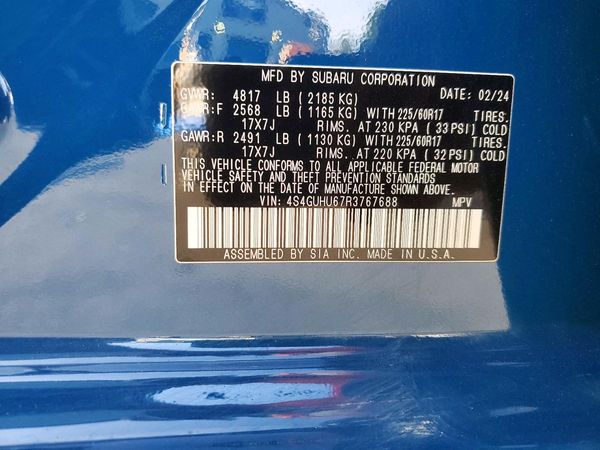 2024 SUBARU CROSSTREK