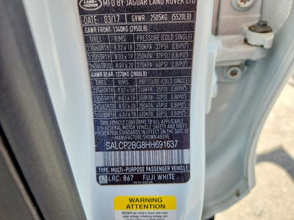2017 LAND ROVER DISCOVERY SPORT SE