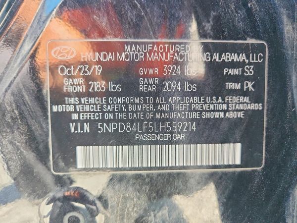 2020 HYUNDAI ELANTRA