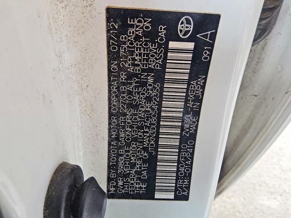 2012 TOYOTA PRIUS