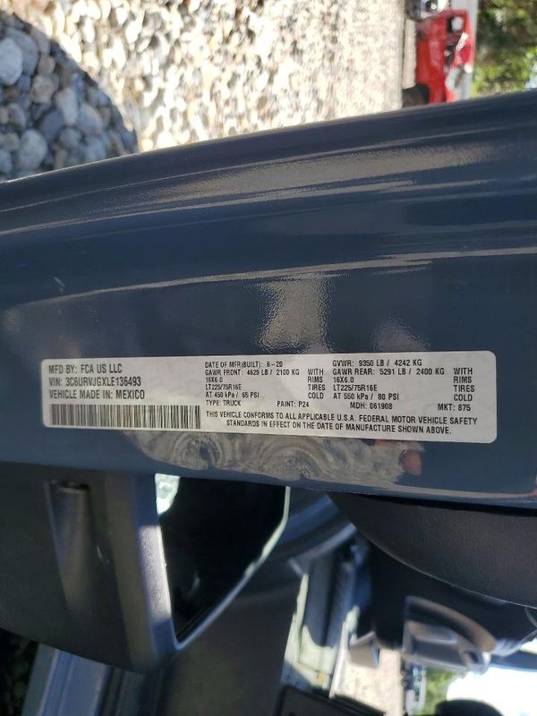 2020 RAM PROMASTER 3500 VF