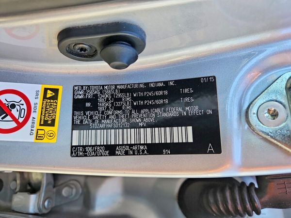 2015 TOYOTA HIGHLANDER Base/Hybrid