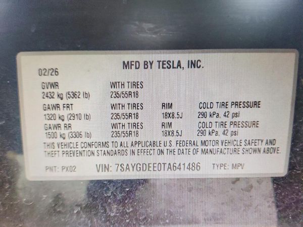2026 TESLA MODEL Y