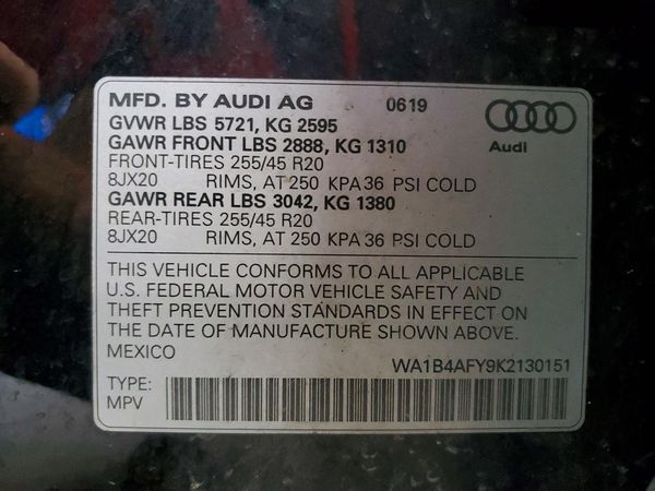 2019 AUDI SQ5 quattro Premium Plus