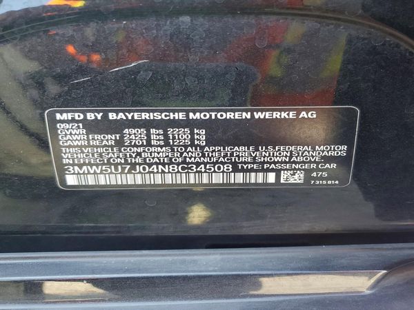 2022 BMW M340I