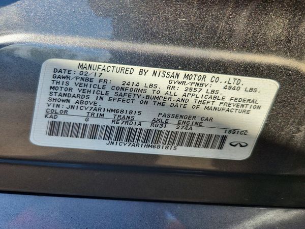 2017 INFINITI Q50