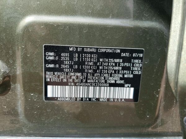 2019 SUBARU OUTBACK Limited+M/R+ES+NAVI