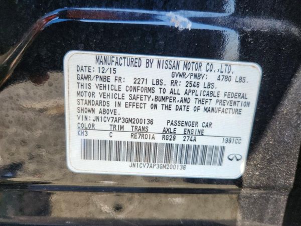 2016 INFINITI Q50